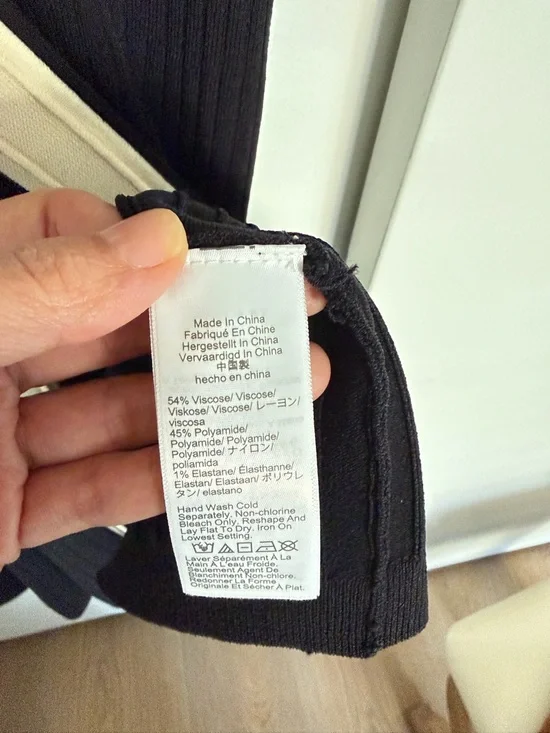 J. Crew Black Midi Cardigan Dress with Cream Trim - Picture 5 of 5